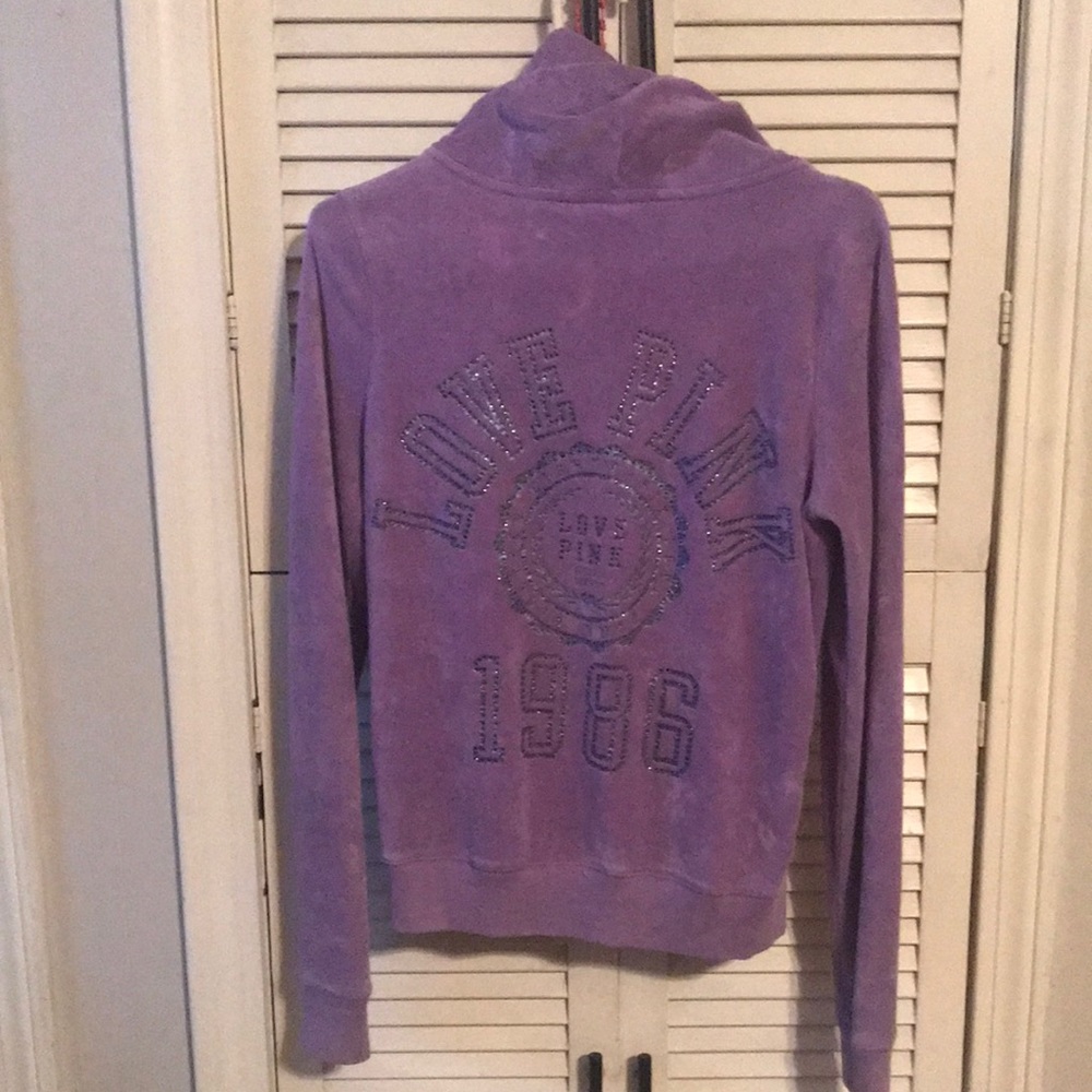 Pink zip up hoodie